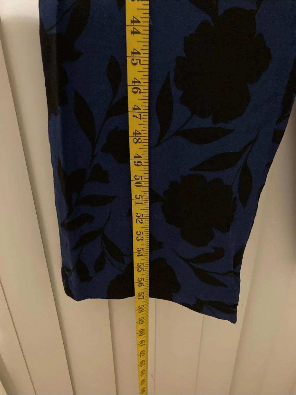 Kate Spade Navy Blue Black Floral One Shoulder Bow Jumpsuit Size 00 Linen Blen